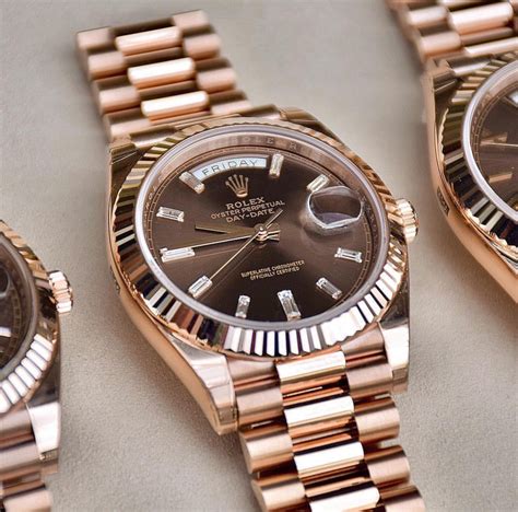 rolex day date rose gold leather|rolex day date 40 everose.